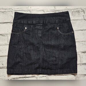 Contrast Jean Mini Skirt